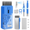 Keyboard cleaning kit tools including keycap puller and brush for effective cleaning of laptop and computer keyboards.