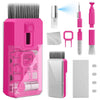 Keyboard cleaning kit tools including keycap puller and brush for effective cleaning of laptop and computer keyboards.