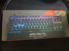 Apex Pro TKL Tenkeyless Esports Gaming Keyboard box with Omnipoint adjustable switches.