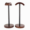 Two wooden hanger stands on a white background