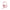 Pink headphones with a rainbow accent on a white background